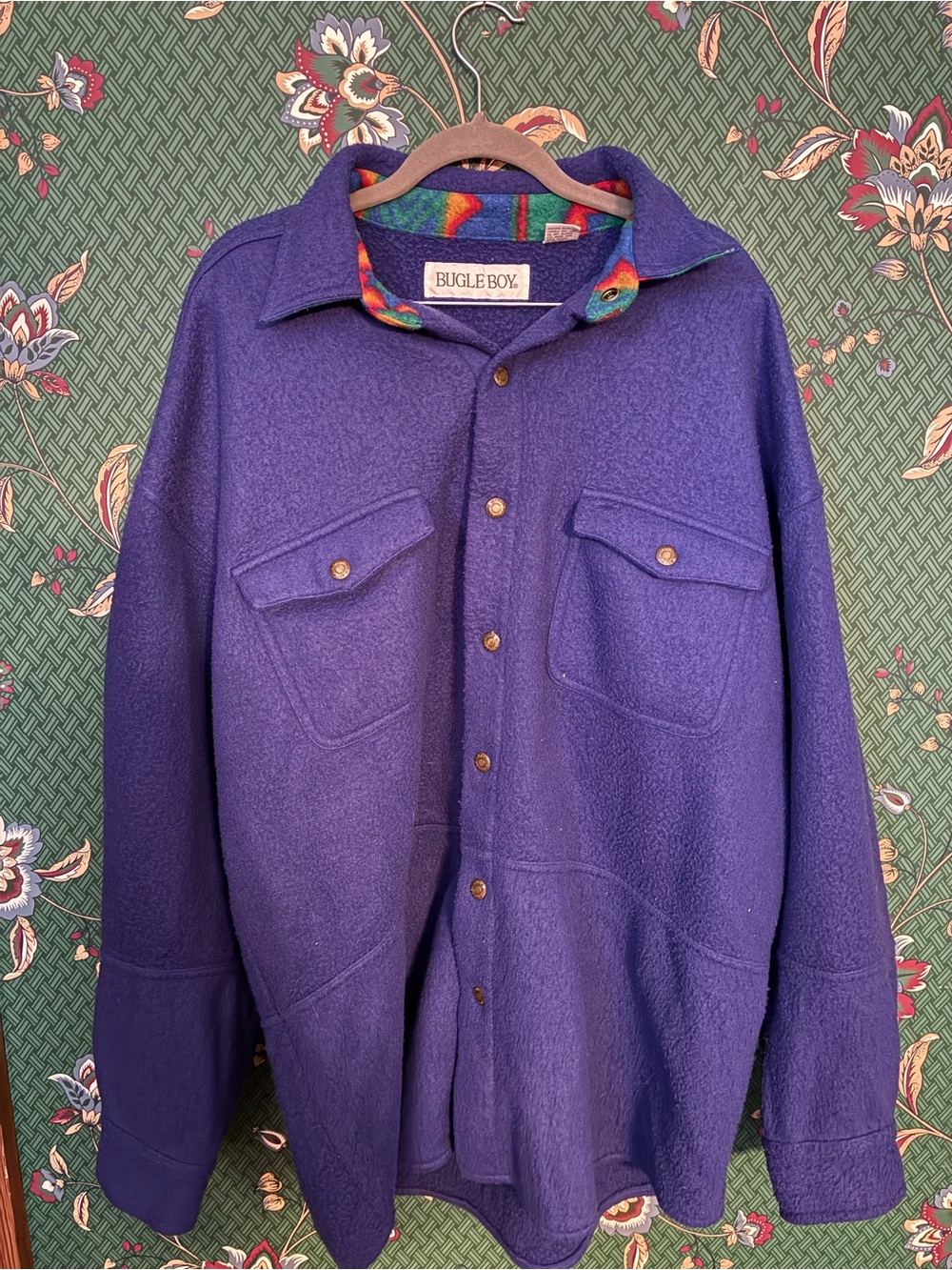Bugle Boy Purple Button-Up Jacket
